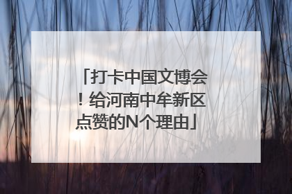 打卡中国文博会！给河南中牟新区点赞的N个理由