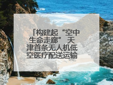构建起“空中生命走廊” 天津首条无人机低空医疗配送运输专线试飞成功