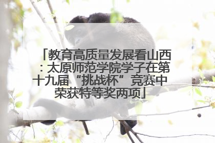 教育高质量发展看山西：太原师范学院学子在第十九届“挑战杯”竞赛中荣获特等奖两项