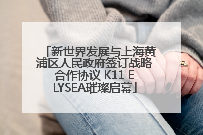 新世界发展与上海黄浦区人民政府签订战略合作协议 K11 ELYSEA璀璨启幕