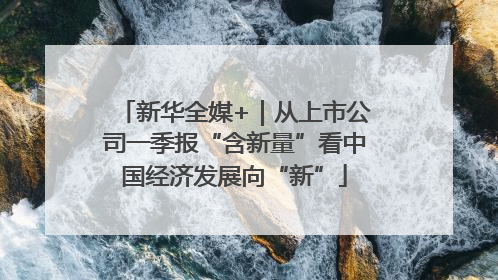 新华全媒+｜从上市公司一季报“含新量”看中国经济发展向“新”