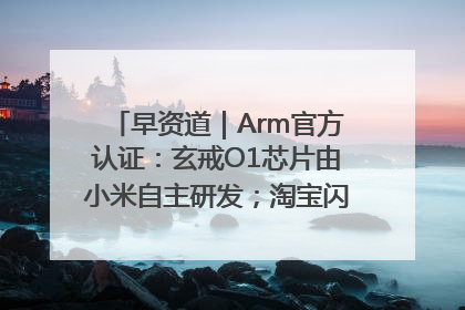 早资道｜Arm官方认证：玄戒O1芯片由小米自主研发；淘宝闪购联合饿了么日订单超4000万