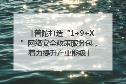普陀打造“1+9+X”网络安全政策服务包，着力提升产业能级