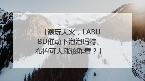 潮玩大火，LABUBU催动下泡泡玛特、布鲁可大涨该咋看？