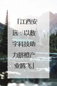 江西安远：以数字科技助力脐橙产业腾飞