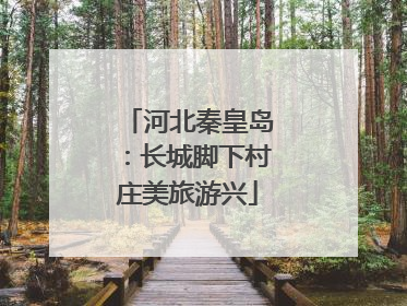 河北秦皇岛：长城脚下村庄美旅游兴