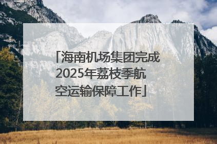 海南机场集团完成2025年荔枝季航空运输保障工作