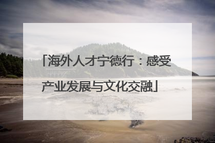 海外人才宁德行：感受产业发展与文化交融