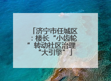 济宁市任城区：楼长“小齿轮”转动社区治理“大引擎”