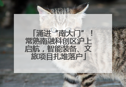 涌进“南大门”！常熟南融科创区沪上启航，智能装备、文旅项目扎堆落户