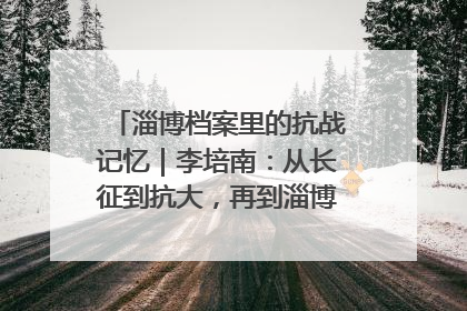淄博档案里的抗战记忆｜李培南：从长征到抗大，再到淄博的革命足迹