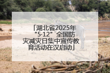 湖北省2025年“5·12”全国防灾减灾日集中宣传教育活动在汉启动