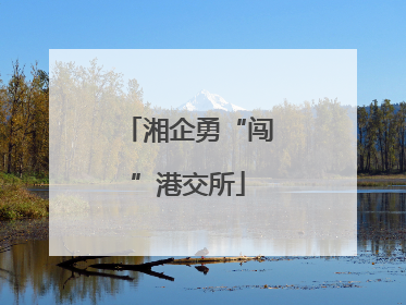 湘企勇“闯”港交所