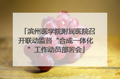 滨州医学院附属医院召开联动监督“合成一体化”工作动员部署会