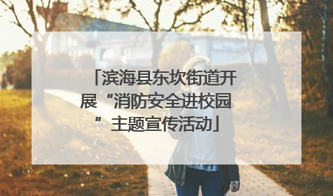 滨海县东坎街道开展“消防安全进校园”主题宣传活动