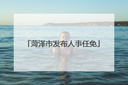 菏泽市发布人事任免