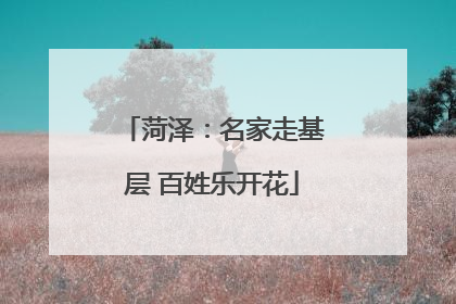 菏泽：名家走基层 百姓乐开花