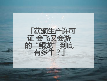 获颁生产许可证 会飞又会游的“鲲龙”到底有多牛？