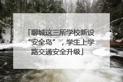 聊城这三所学校新设“安全岛”，学生上学路交通安全升级