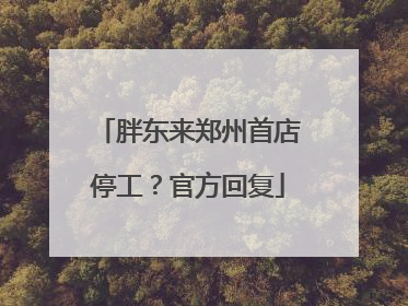 胖东来郑州首店停工？官方回复