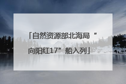 自然资源部北海局“向阳红17”船入列