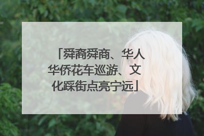 舜裔舜商、华人华侨花车巡游、文化踩街点亮宁远