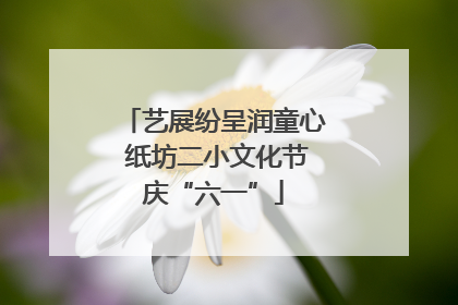 艺展纷呈润童心 纸坊二小文化节庆“六一”