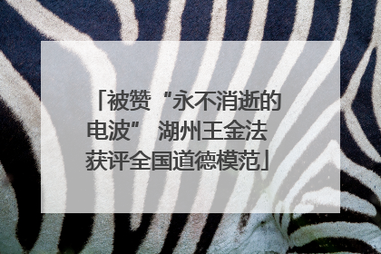 被赞“永不消逝的电波” 湖州王金法获评全国道德模范
