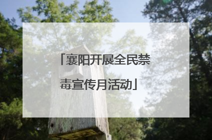 襄阳开展全民禁毒宣传月活动