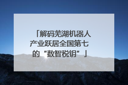 解码芜湖机器人产业跃居全国第七的“数智税钥”