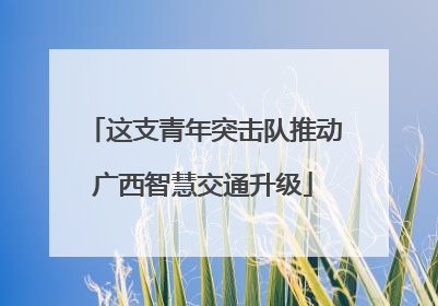 这支青年突击队推动广西智慧交通升级