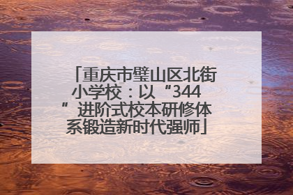 重庆市璧山区北街小学校：以“344”进阶式校本研修体系锻造新时代强师