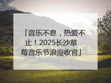 音乐不息，热爱不止！2025长沙草莓音乐节浪漫收官