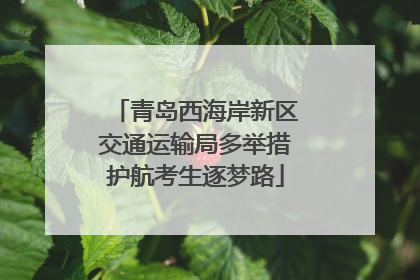 青岛西海岸新区交通运输局多举措护航考生逐梦路