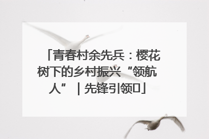 青春村余先兵：樱花树下的乡村振兴“领航人”｜先锋引领⑪