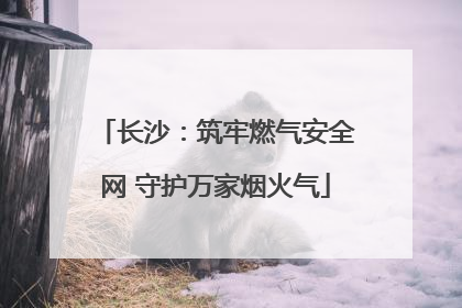 长沙：筑牢燃气安全网 守护万家烟火气
