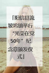 阳信县流坡坞镇举行“光荣在党50年”纪念章颁发仪式