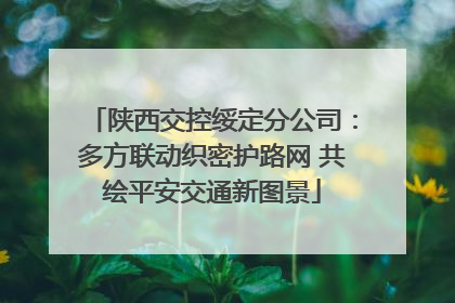 陕西交控绥定分公司：多方联动织密护路网 共绘平安交通新图景