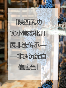 陕西武功二实小常态化开展非遗传承——非遗沉淀自信底色