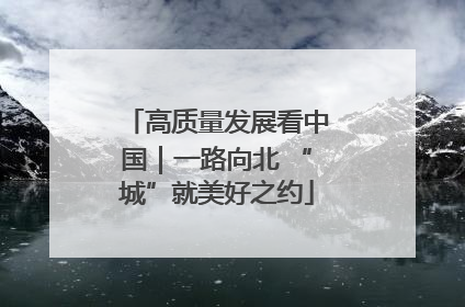 高质量发展看中国｜一路向北 “城”就美好之约