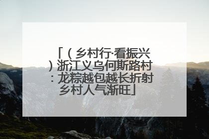 （乡村行·看振兴）浙江义乌何斯路村：龙粽越包越长折射乡村人气渐旺