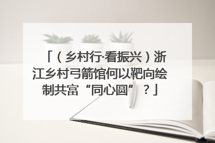 （乡村行·看振兴）浙江乡村弓箭馆何以靶向绘制共富“同心圆”？
