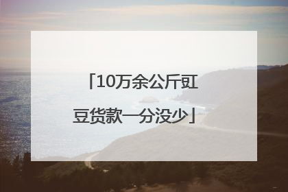 10万余公斤豇豆货款一分没少