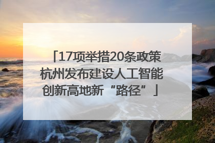 17项举措20条政策 杭州发布建设人工智能创新高地新“路径”