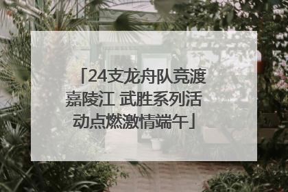 24支龙舟队竞渡嘉陵江 武胜系列活动点燃激情端午