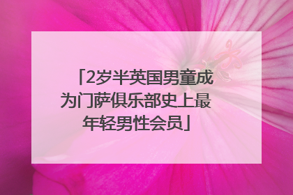 2岁半英国男童成为门萨俱乐部史上最年轻男性会员