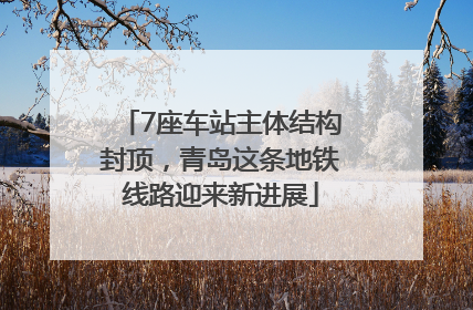 7座车站主体结构封顶，青岛这条地铁线路迎来新进展