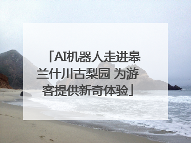 AI机器人走进皋兰什川古梨园 为游客提供新奇体验