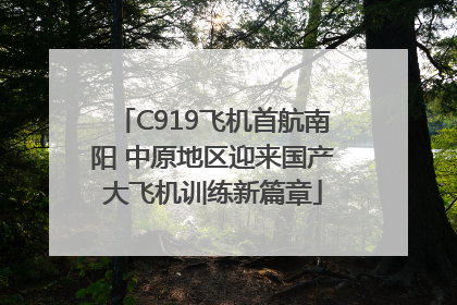 C919飞机首航南阳 中原地区迎来国产大飞机训练新篇章