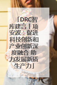 DRC智库建言丨项安波：促进科技创新和产业创新深度融合 助力发展新质生产力